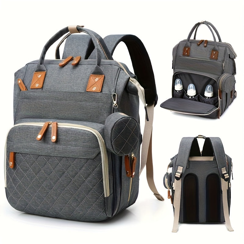 Women's Spacious Multi-Compartment Travel Backpack - Nylon Diaper & Everyday Bag for Moms & Professionals