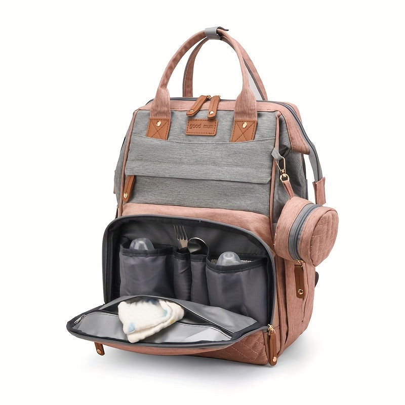 Women's Spacious Multi-Compartment Travel Backpack - Nylon Diaper & Everyday Bag for Moms & Professionals