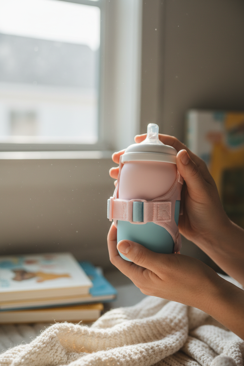 3-in-1 Hands-Free Baby Feeding Bottle