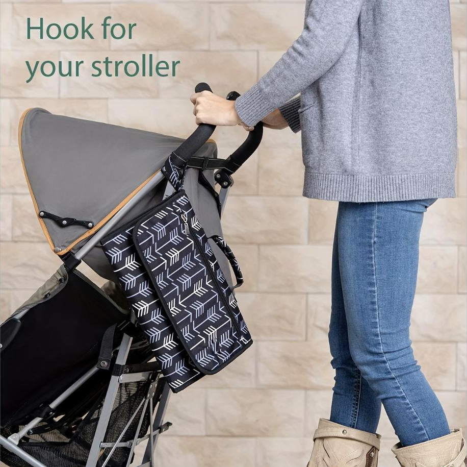 Baby Changing Pad - Portable One-Hand Diaper Change Mat for Diaper Bag & Changing Table