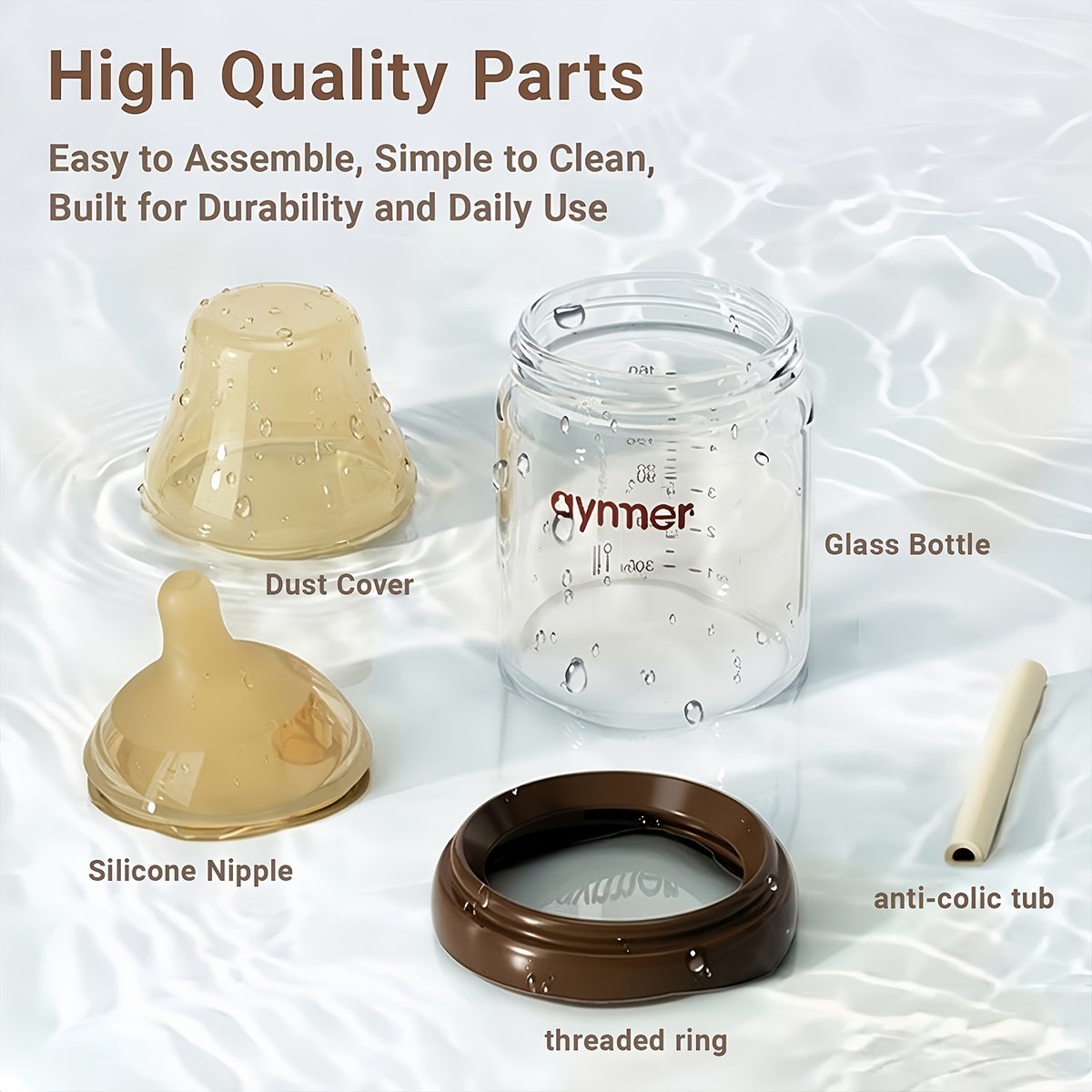 Anti-Colic Wide Neck Baby Bottle
