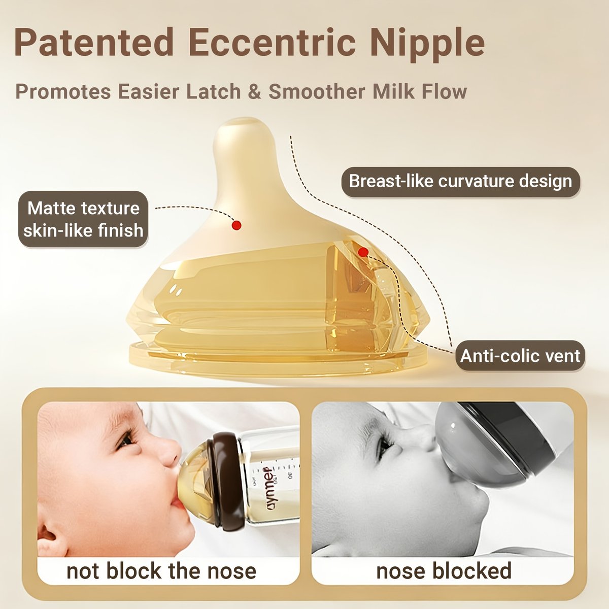 Anti-Colic Wide Neck Baby Bottle