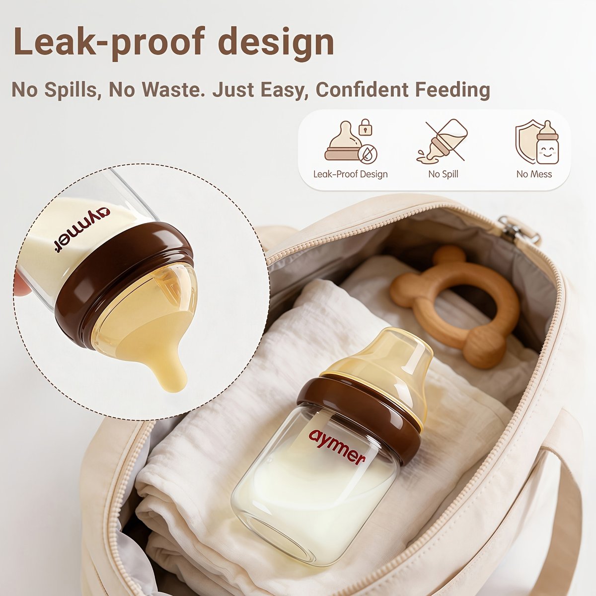 Anti-Colic Wide Neck Baby Bottle